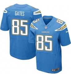 Men's Nike Los Angeles Chargers #85 Antonio Gates New Elite Electric Blue Alternate NFL Jersey