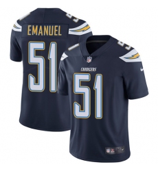 Youth Nike Los Angeles Chargers #51 Kyle Emanuel Navy Blue Team Color Vapor Untouchable Limited Player NFL Jersey