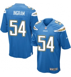 Men's Nike Los Angeles Chargers #54 Melvin Ingram Game Electric Blue Alternate NFL Jersey