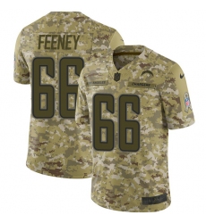 Men's Nike Los Angeles Chargers #66 Dan Feeney Limited Camo 2018 Salute to Service NFL Jersey
