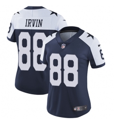 Women's Nike Dallas Cowboys #88 Michael Irvin Navy Blue Throwback Alternate Vapor Untouchable Limited Player NFL Jersey