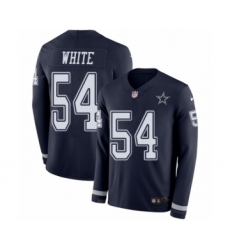 Youth Nike Dallas Cowboys #54 Randy White Limited Navy Blue Therma Long Sleeve NFL Jersey