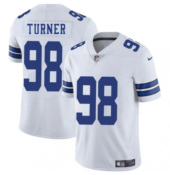 Men's Dallas Cowboys #98 Payton Turner White 2025 Vapor Untouchable Limited Football Stitched Jersey