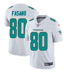 Men's Nike Miami Dolphins #80 Anthony Fasano White Vapor Untouchable Limited Player NFL Jersey