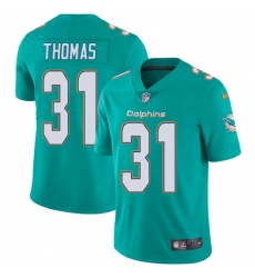 Men's Nike Miami Dolphins #31 Michael Thomas Aqua Green Team Color Vapor Untouchable Limited Player NFL Jersey