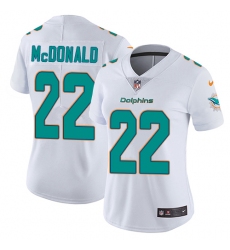 Women's Nike Miami Dolphins #22 T.J. McDonald Elite White NFL Jersey