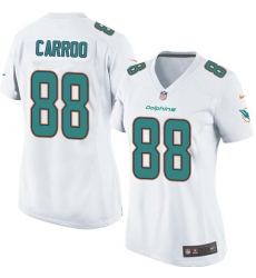 Women's Nike Miami Dolphins #88 Leonte Carroo Game White NFL Jersey
