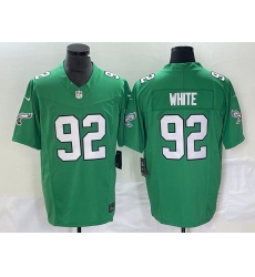 Men's Nike Philadelphia Eagles #92 Reggie White Green 2023 F.U.S.E. Vapor Limited Throwback Stitched Football Jersey