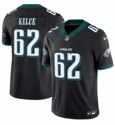 Men's Philadelphia Eagles #62 Jason Kelce Black 2024 F.U.S.E. Vapor Untouchable Limited Football Stitched Jersey