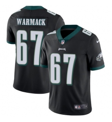 Men's Nike Philadelphia Eagles #67 Chance Warmack Black Alternate Vapor Untouchable Limited Player NFL Jersey