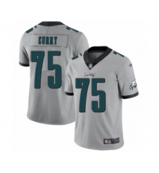 Women's Philadelphia Eagles #75 Vinny Curry Limited Silver Inverted Legend Football Jersey