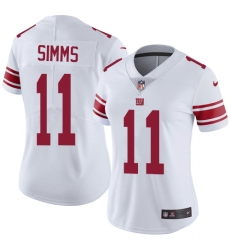 Women's Nike New York Giants #11 Phil Simms Elite White NFL Jersey