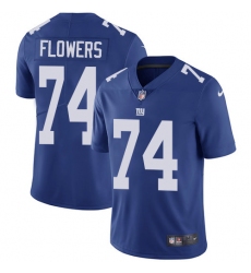 Youth Nike New York Giants #74 Ereck Flowers Elite Royal Blue Team Color NFL Jersey