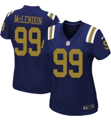 Women's Nike New York Jets #99 Steve McLendon Limited Navy Blue Alternate NFL Jersey
