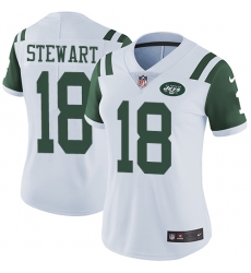 Women's Nike New York Jets #18 ArDarius Stewart White Vapor Untouchable Limited Player NFL Jersey