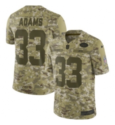 Youth Nike New York Jets #33 Jamal Adams Limited Camo 2018 Salute to Service NFL Jersey