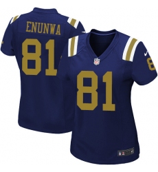 Women's Nike New York Jets #81 Quincy Enunwa Limited Navy Blue Alternate NFL Jersey