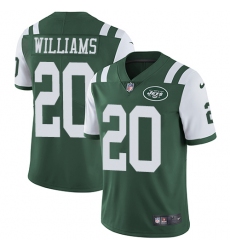 Men's Nike New York Jets #20 Marcus Williams Green Team Color Vapor Untouchable Limited Player NFL Jersey