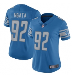 Women's Nike Detroit Lions #92 Haloti Ngata Elite Light Blue Team Color NFL Jersey