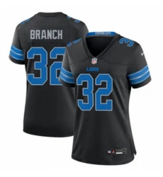 Women Detroit Lions #32 Brian Branch Black 2023 F U S E Vapor Untouchable Limited Stitched Jersey