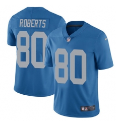 Youth Nike Detroit Lions #80 Michael Roberts Limited Blue Alternate Vapor Untouchable NFL Jersey