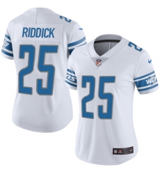 Women's Nike Detroit Lions #25 Theo Riddick Limited White Vapor Untouchable NFL Jersey