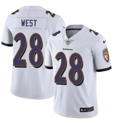 Youth Nike Baltimore Ravens #28 Terrance West White Vapor Untouchable Limited Player NFL Jersey
