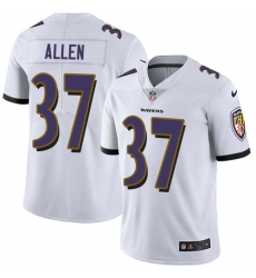 Men's Nike Baltimore Ravens #37 Javorius Allen White Vapor Untouchable Limited Player NFL Jersey