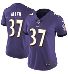 Women's Nike Baltimore Ravens #37 Javorius Allen Purple Team Color Vapor Untouchable Limited Player NFL Jersey
