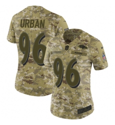 Women's Nike Baltimore Ravens #96 Brent Urban Limited Camo 2018 Salute to Service NFL Jersey