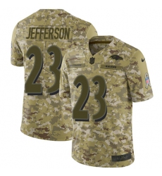 Men's Nike Baltimore Ravens #23 Tony Jefferson Limited Camo 2018 Salute to Service NFL Jersey