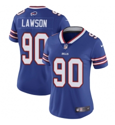 Women's Nike Buffalo Bills #90 Shaq Lawson Royal Blue Team Color Vapor Untouchable Limited Player NFL Jersey