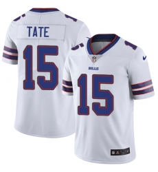 Men's Nike Buffalo Bills #15 Brandon Tate White Vapor Untouchable Limited Player NFL Jersey