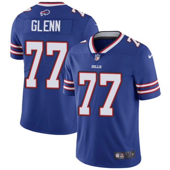 Men's Nike Buffalo Bills #77 Cordy Glenn Royal Blue Team Color Vapor Untouchable Limited Player NFL Jersey