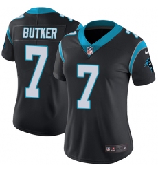 Women's Nike Carolina Panthers #7 Harrison Butker Black Team Color Vapor Untouchable Limited Player NFL Jersey