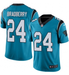 Youth Nike Carolina Panthers #24 James Bradberry Blue Alternate Vapor Untouchable Limited Player NFL Jersey