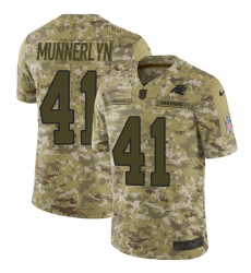 Youth Nike Carolina Panthers #41 Captain Munnerlyn Limited Camo 2018 Salute to Service NFL Jersey
