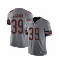 Youth Chicago Bears #39 Eddie Jackson Limited Silver Inverted Legend Football Jersey