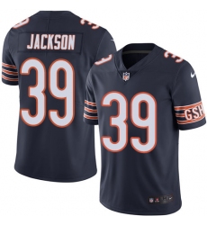 Youth Nike Chicago Bears #39 Eddie Jackson Navy Blue Team Color Vapor Untouchable Limited Player NFL Jersey