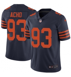 Men's Nike Chicago Bears #93 Sam Acho Navy Blue Alternate Vapor Untouchable Limited Player NFL Jersey