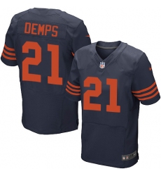 Men's Nike Chicago Bears #21 Quintin Demps Elite Navy Blue Alternate NFL Jersey