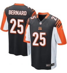 Men's Nike Cincinnati Bengals #25 Giovani Bernard Game Black Team Color NFL Jersey