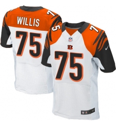 Men's Nike Cincinnati Bengals #75 Jordan Willis Elite White NFL Jersey