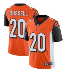 Men's Nike Cincinnati Bengals #20 KeiVarae Russell Vapor Untouchable Limited Orange Alternate NFL Jersey