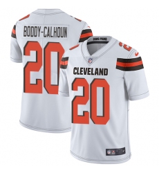 Men's Nike Cleveland Browns #20 Briean Boddy-Calhoun White Vapor Untouchable Limited Player NFL Jersey
