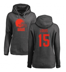 NFL Women's Nike Cleveland Browns #15 Ricardo Louis Ash One Color Pullover Hoodie