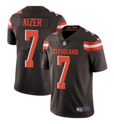 Men's Nike Cleveland Browns #7 DeShone Kizer Brown Team Color Vapor Untouchable Limited Player NFL Jersey