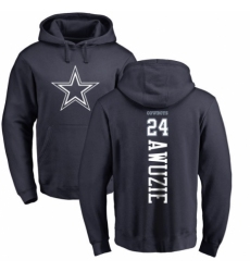 NFL Nike Dallas Cowboys #24 Chidobe Awuzie Navy Blue Backer Pullover Hoodie