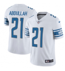 Men's Nike Detroit Lions #21 Ameer Abdullah Elite White NFL Jersey