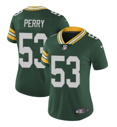 Women's Nike Green Bay Packers #53 Nick Perry Green Team Color Vapor Untouchable Limited Player NFL Jersey